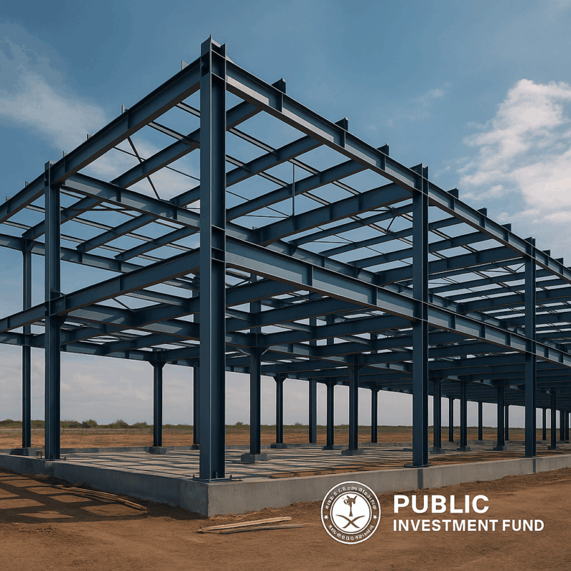 Public Investment Fund PIF – Riyadh Banban – Steel Structure Works
