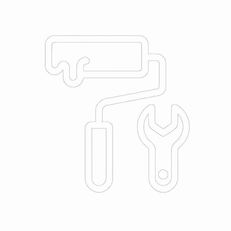 Renovation and Fit-Out Works icon representing interior upgrades and finishing by Ecosafe in Saudi Arabia
